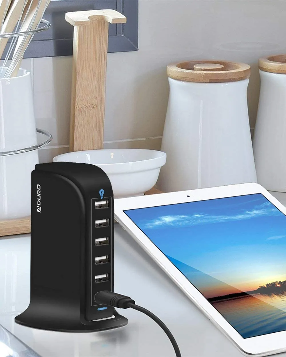 Aduro PowerUp 40W 6 Port Hub USB Charging Station