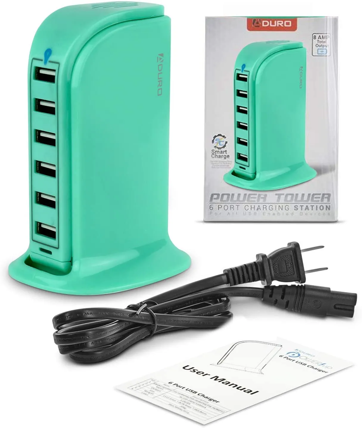 Aduro PowerUp 40W 6 Port Hub USB Charging Station