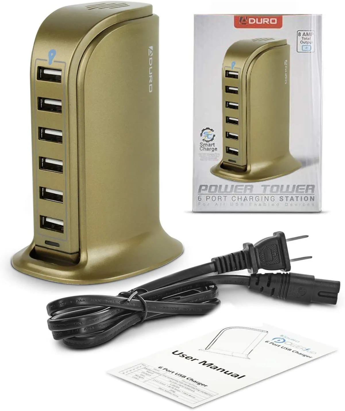 Aduro PowerUp 40W 6 Port Hub USB Charging Station