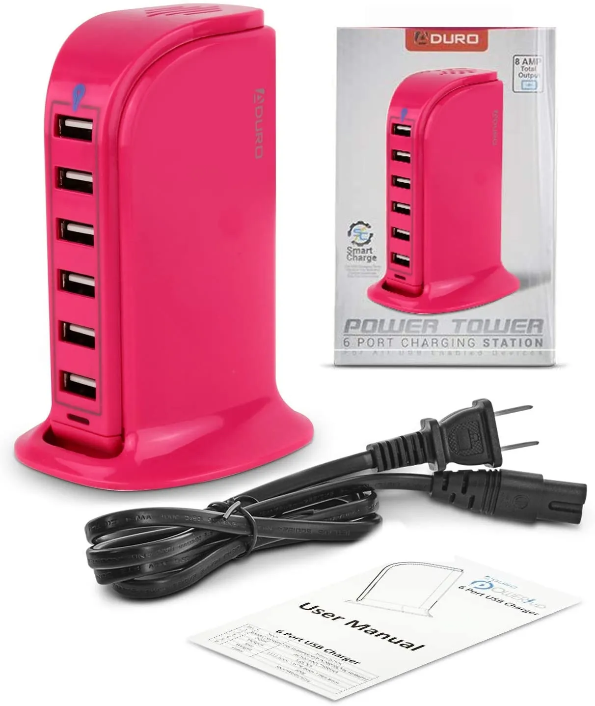 Aduro PowerUp 40W 6 Port Hub USB Charging Station