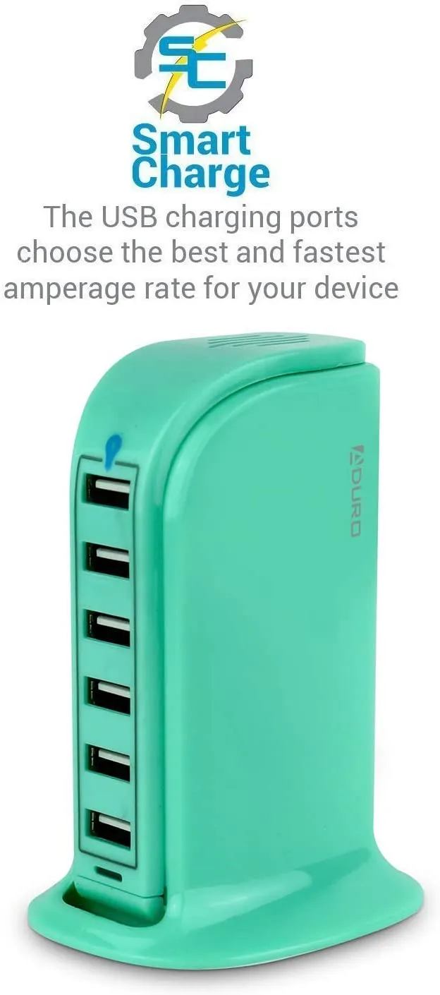 Aduro PowerUp 40W 6 Port Hub USB Charging Station