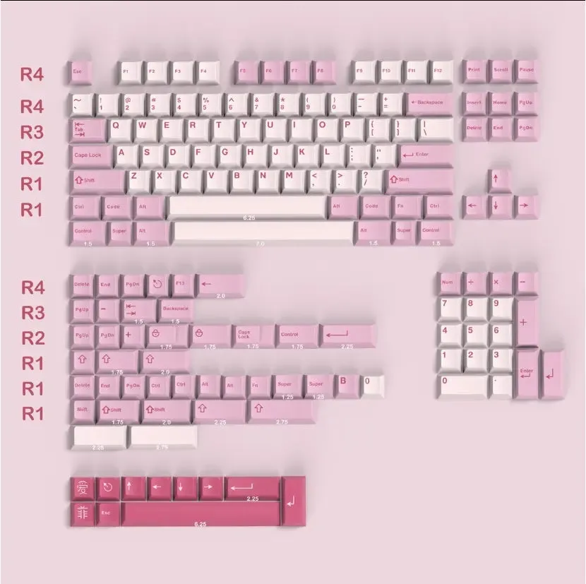 Aifei Pink Keycaps