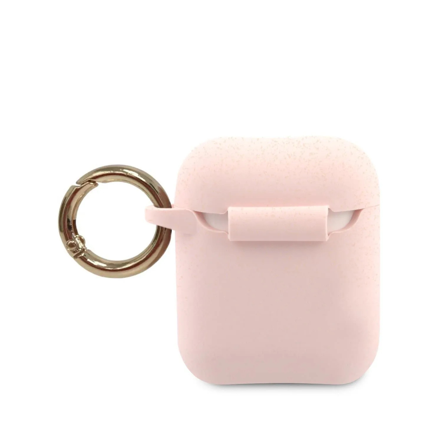 AirPods 1/2 - Silicone Pink With Ring - Guess