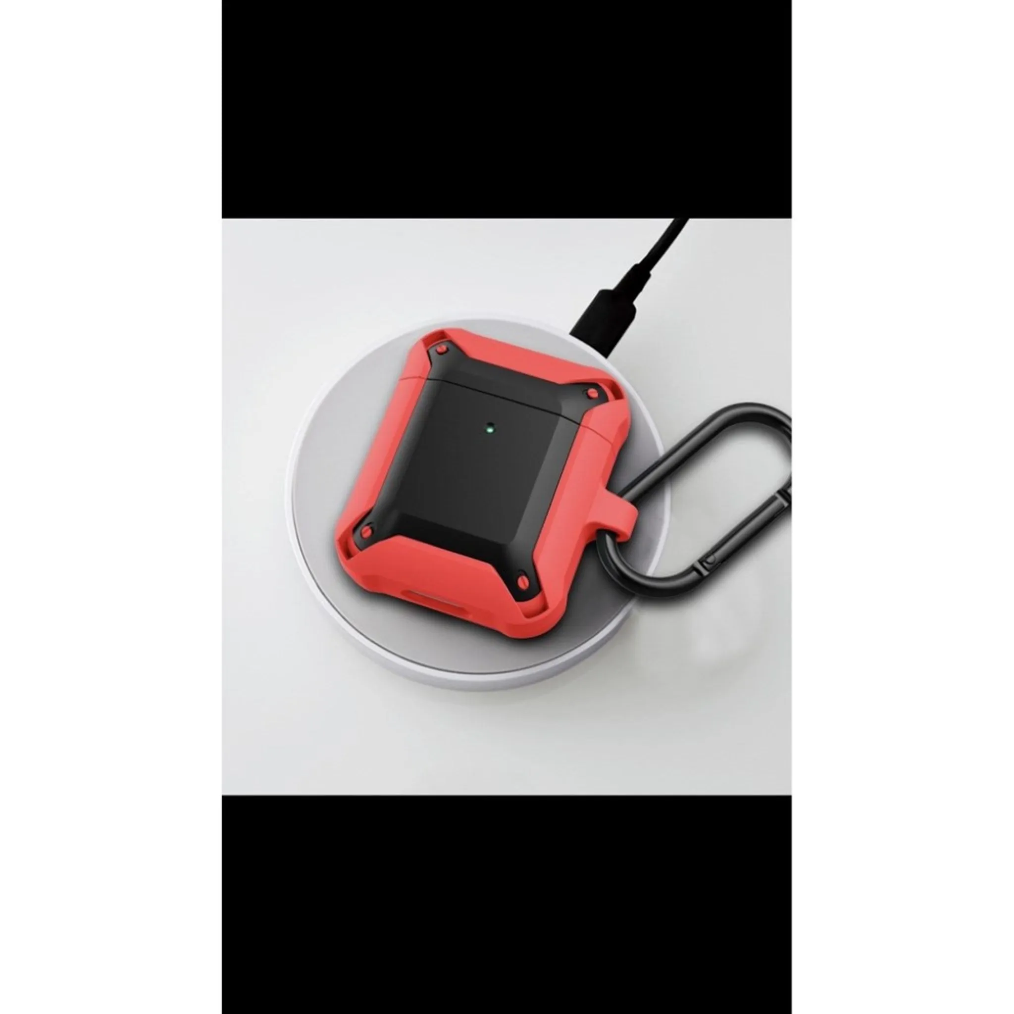 Airpods hybrid case - Black / Red