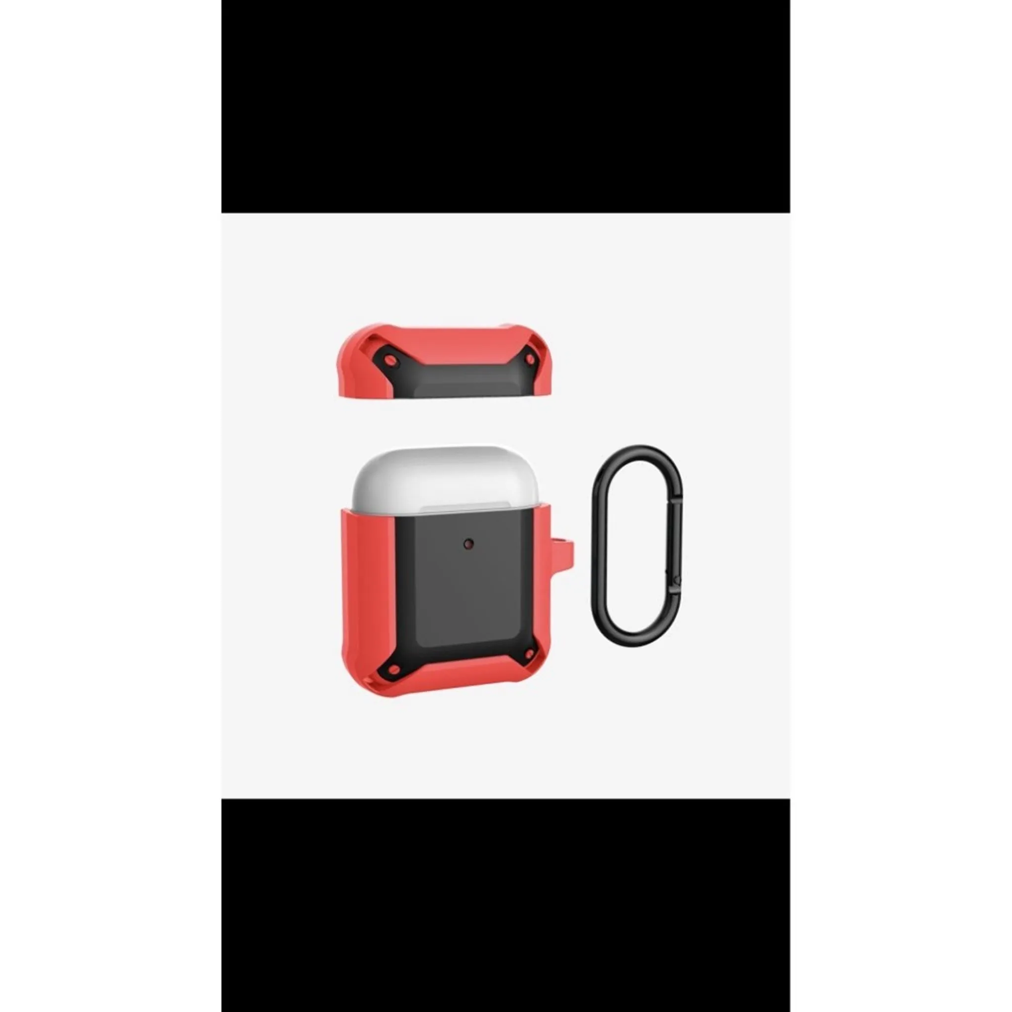 Airpods hybrid case - Black / Red