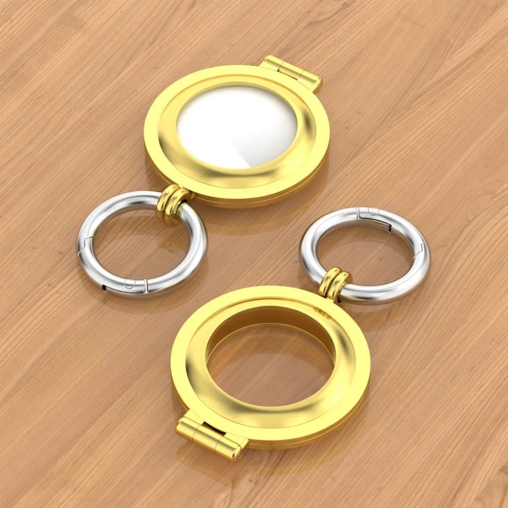 AirTags cool cover with hook ring - Gold