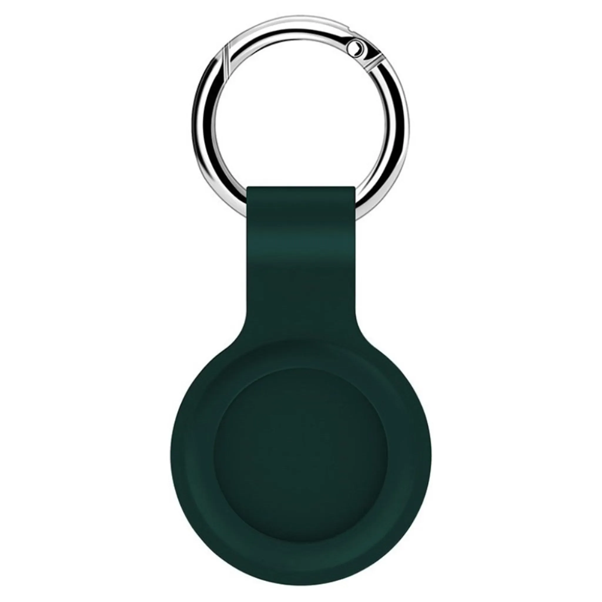 AirTags silicone case with keyring - Dark Green