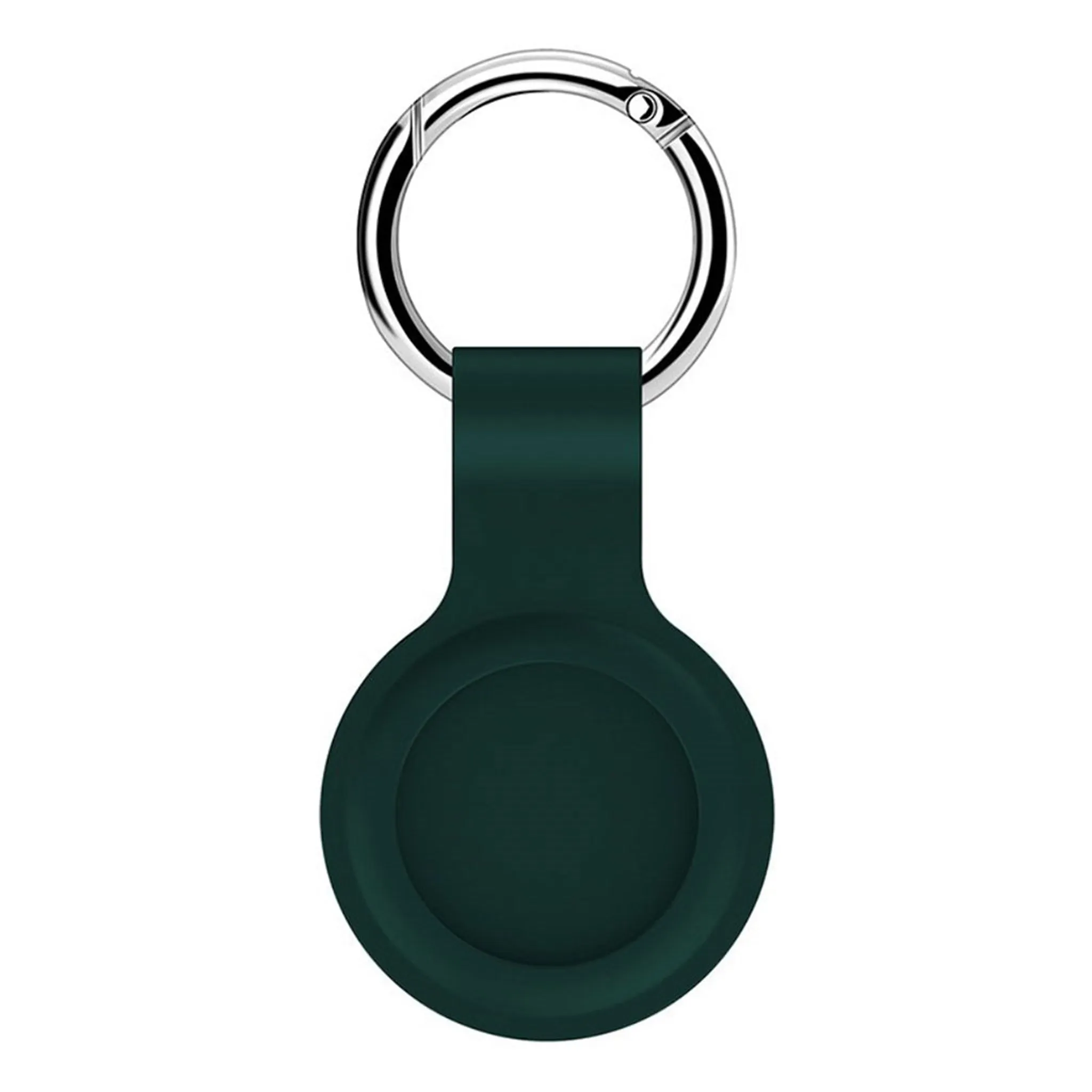 AirTags silicone case with keyring - Dark Green