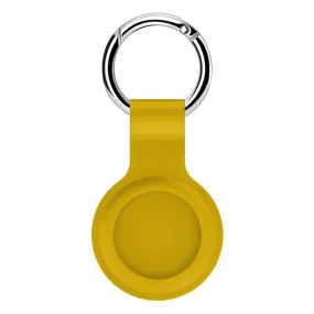 AirTags silicone case with keyring - Yellow