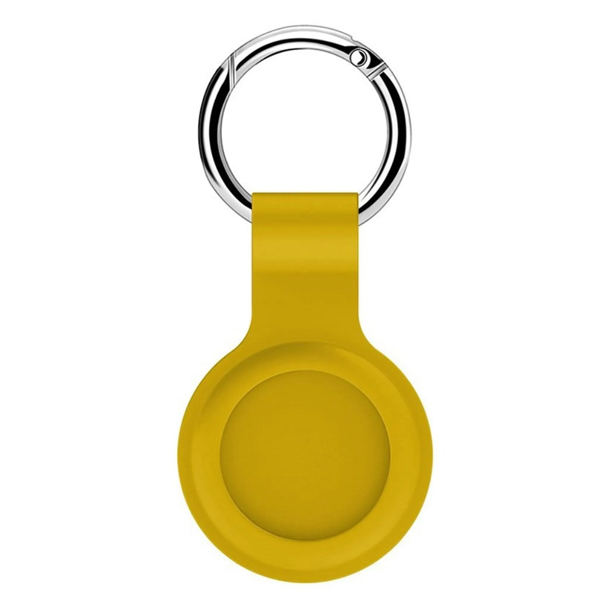 AirTags silicone case with keyring - Yellow