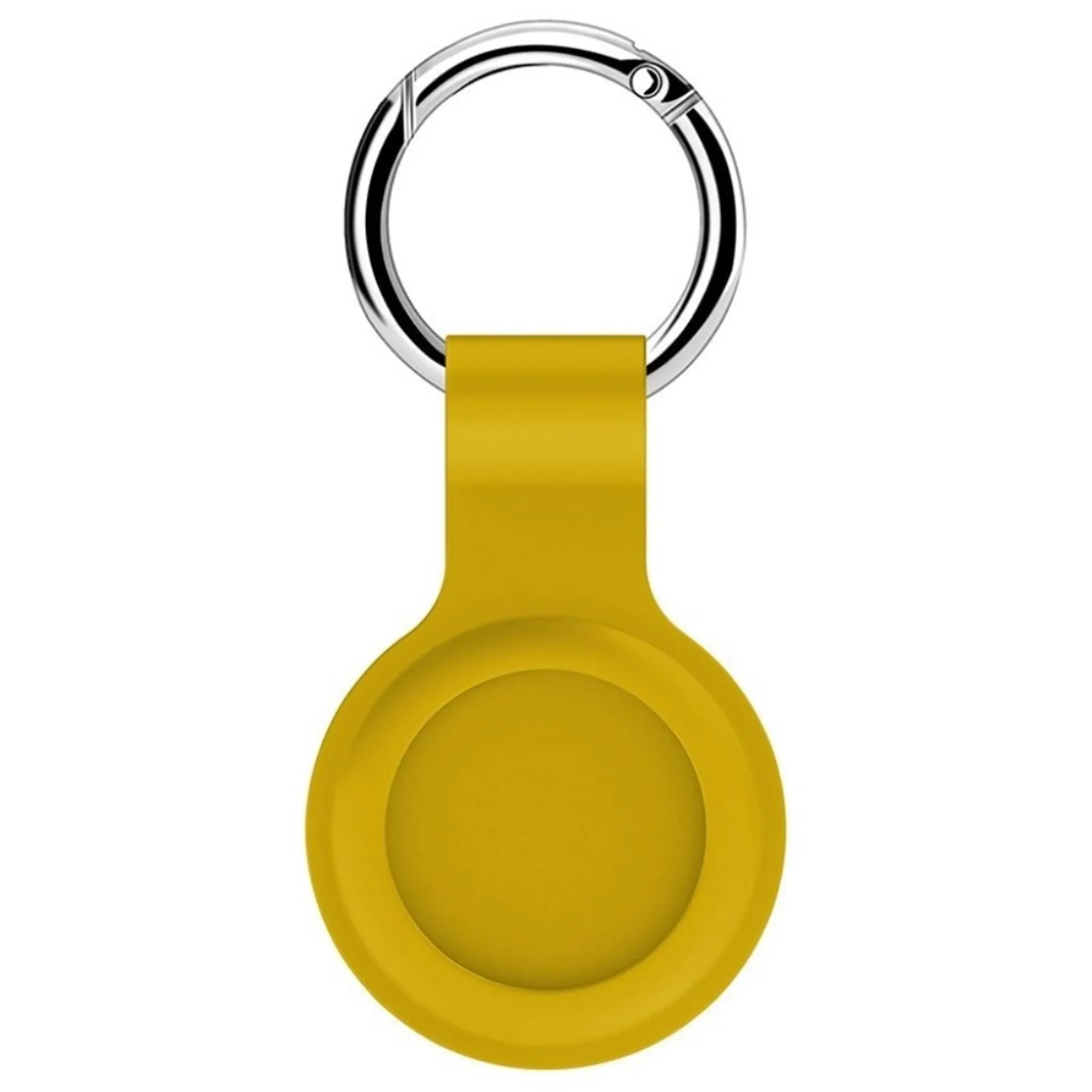 AirTags silicone case with keyring - Yellow