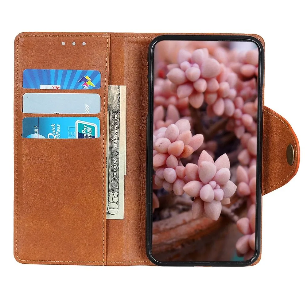 Alpha Motorola Edge X30 flip case - Brown