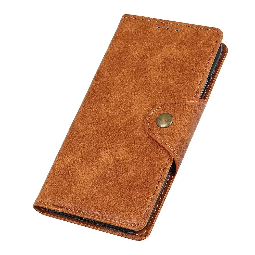 Alpha Motorola Edge X30 flip case - Brown