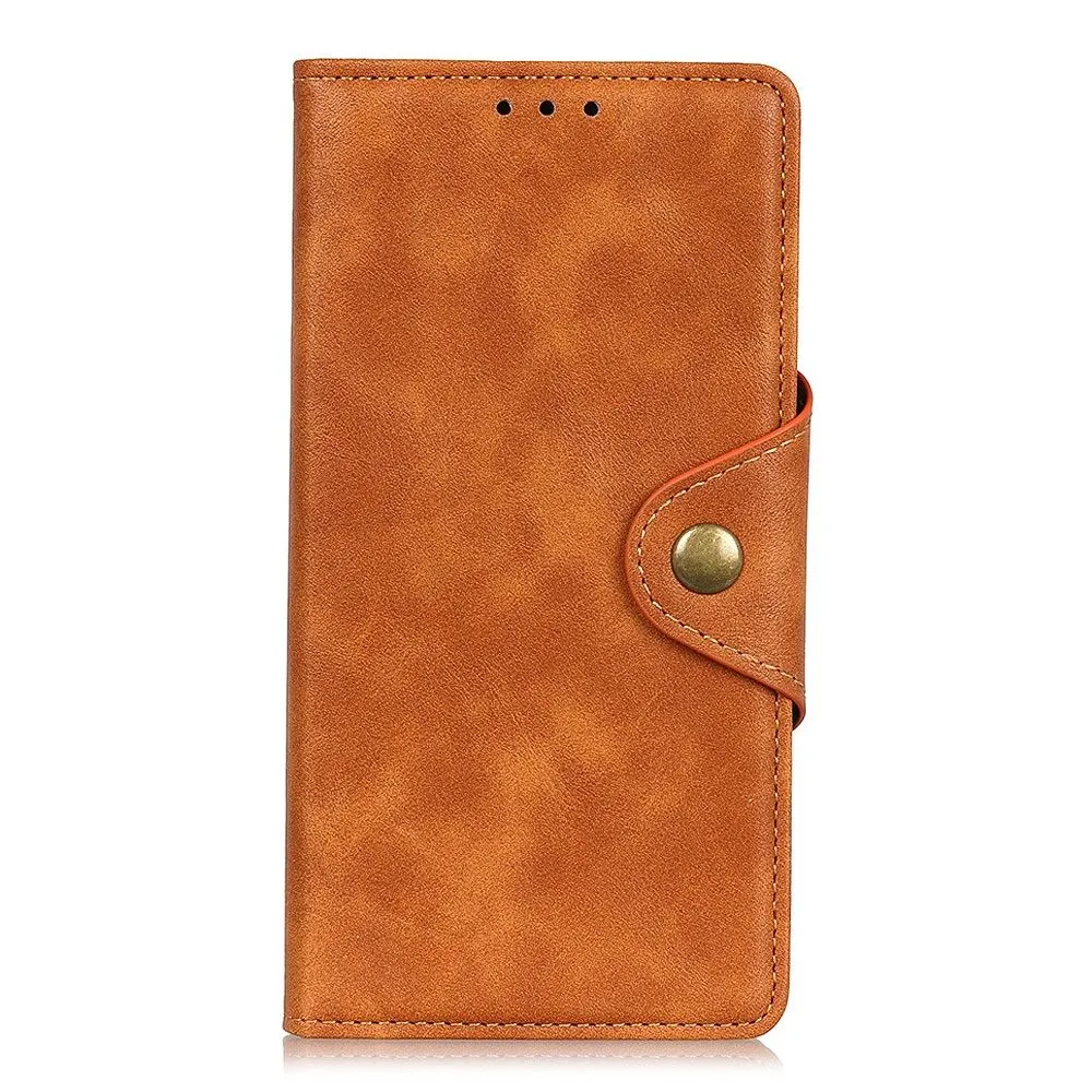 Alpha Motorola Edge X30 flip case - Brown