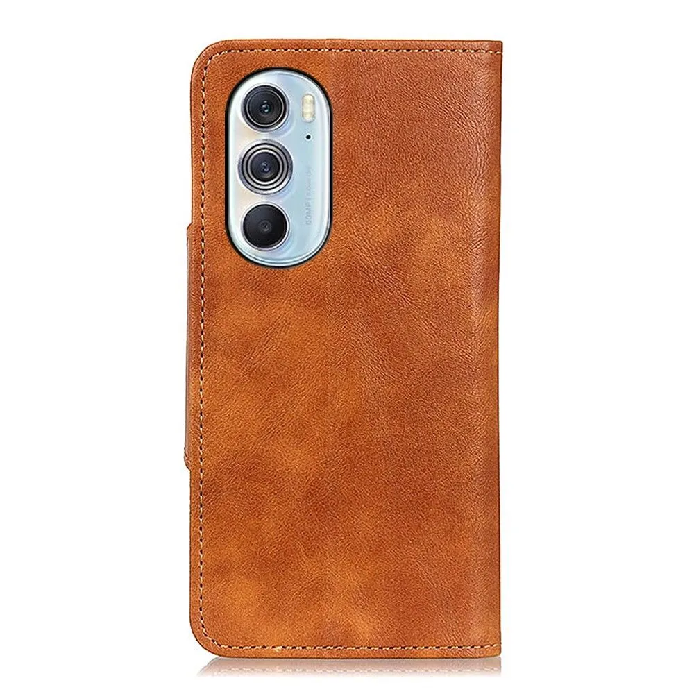 Alpha Motorola Edge X30 flip case - Brown