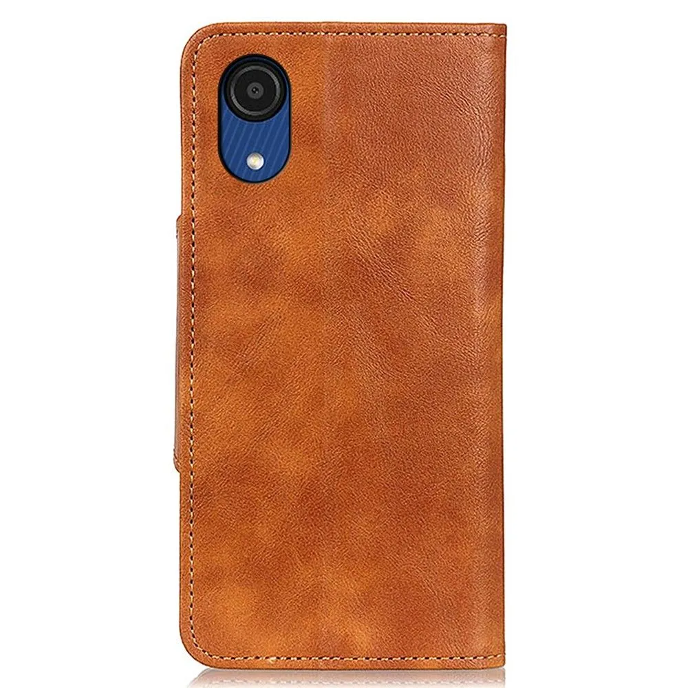 Alpha Samsung Galaxy A03 Core flip case - Brown