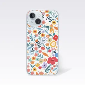 Amazing Multiple Small Flowers Clear Silicon Cover