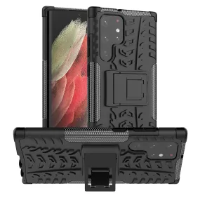 AMZER Hybrid Warrior Kickstand Case for Samsung Galaxy S22 Ultra 5G