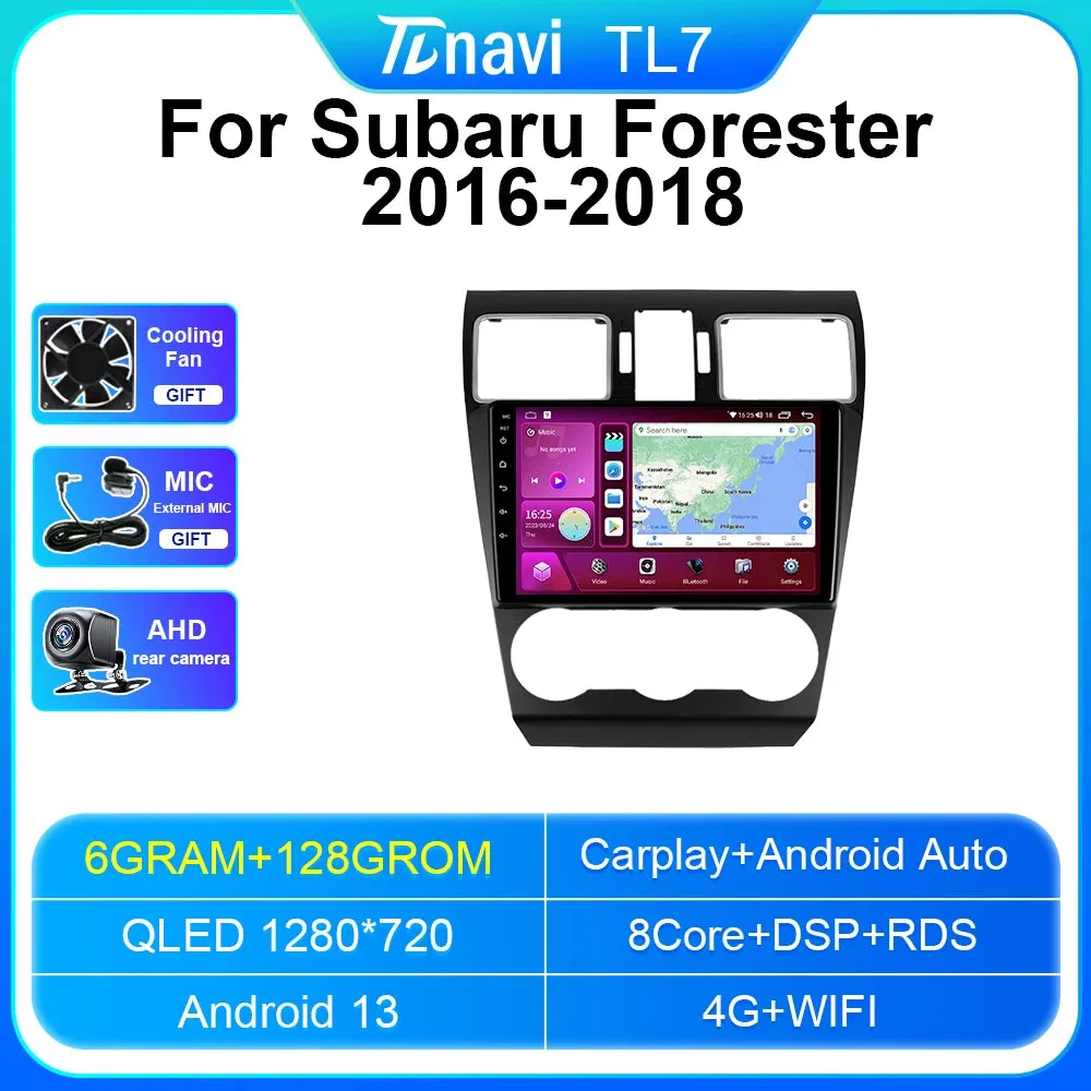 Android 13 Subaru Forester XV WRX 2016 2017 2018 Multimedia Carplay جهاز ترفية راديو أندرويد 13 -كاربلاي