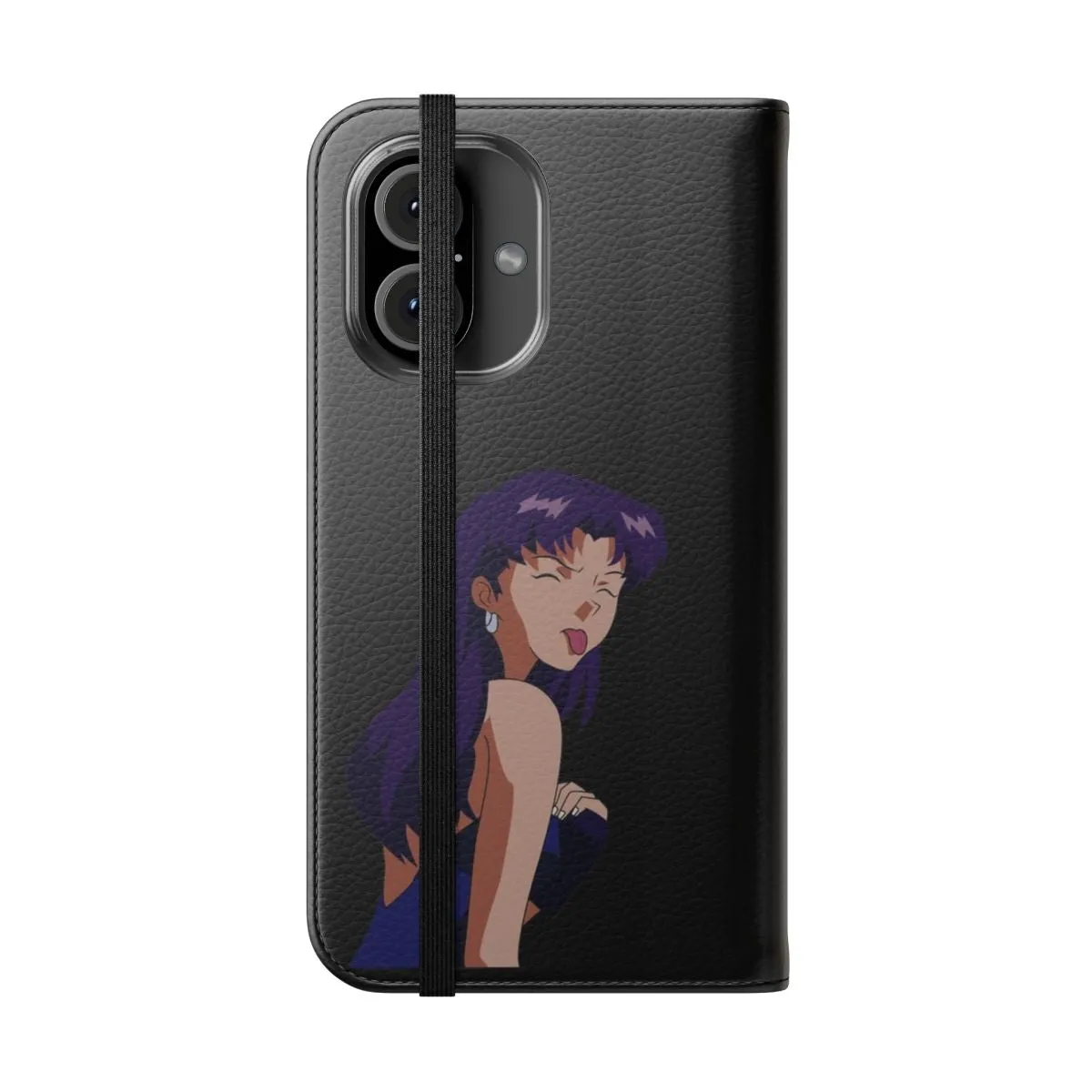 Anime Flip Cover Phone Case - Neon Genesis Evangelion Inspired Design