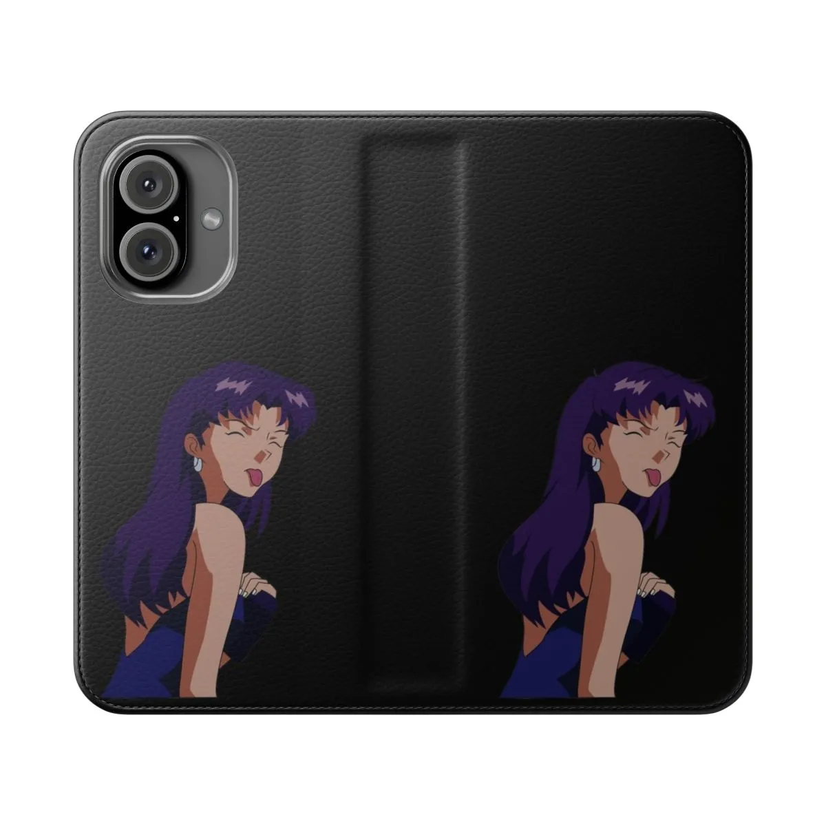 Anime Flip Cover Phone Case - Neon Genesis Evangelion Inspired Design