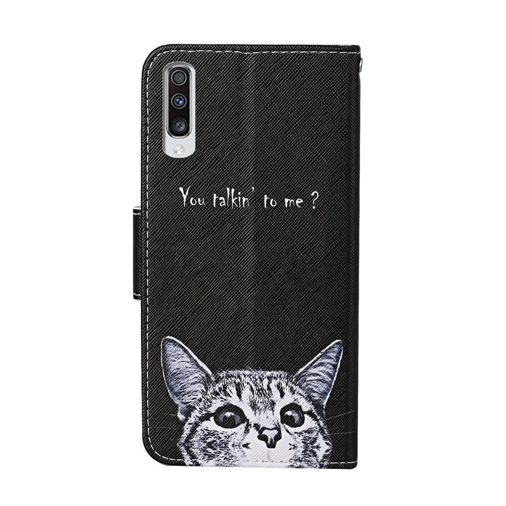 Anymob Samsung Family Owl Phone Cases Leather Flip Stand Cover