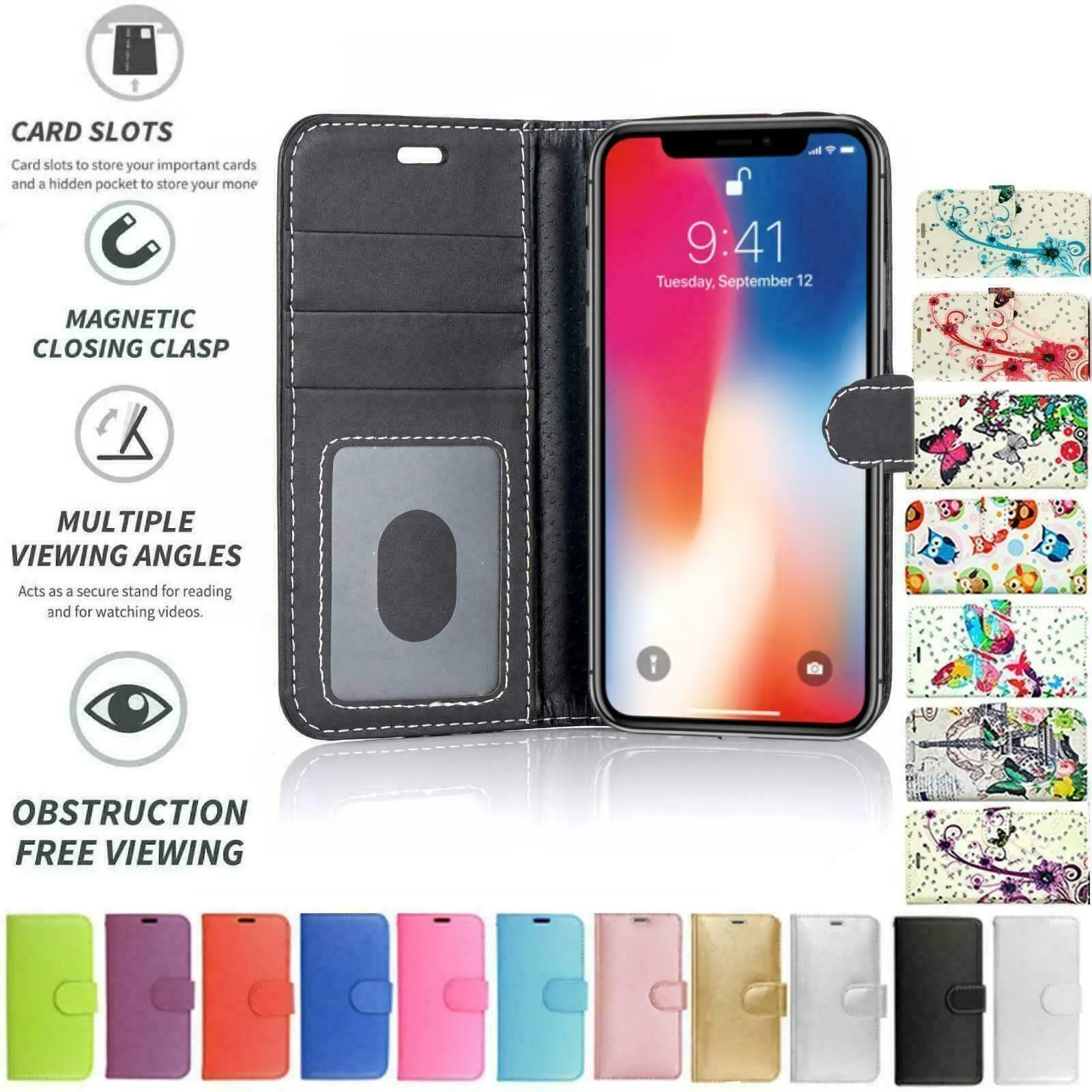 Apple iPhone 12 Pro Max (6.7) Flip Folio Book Wallet Case