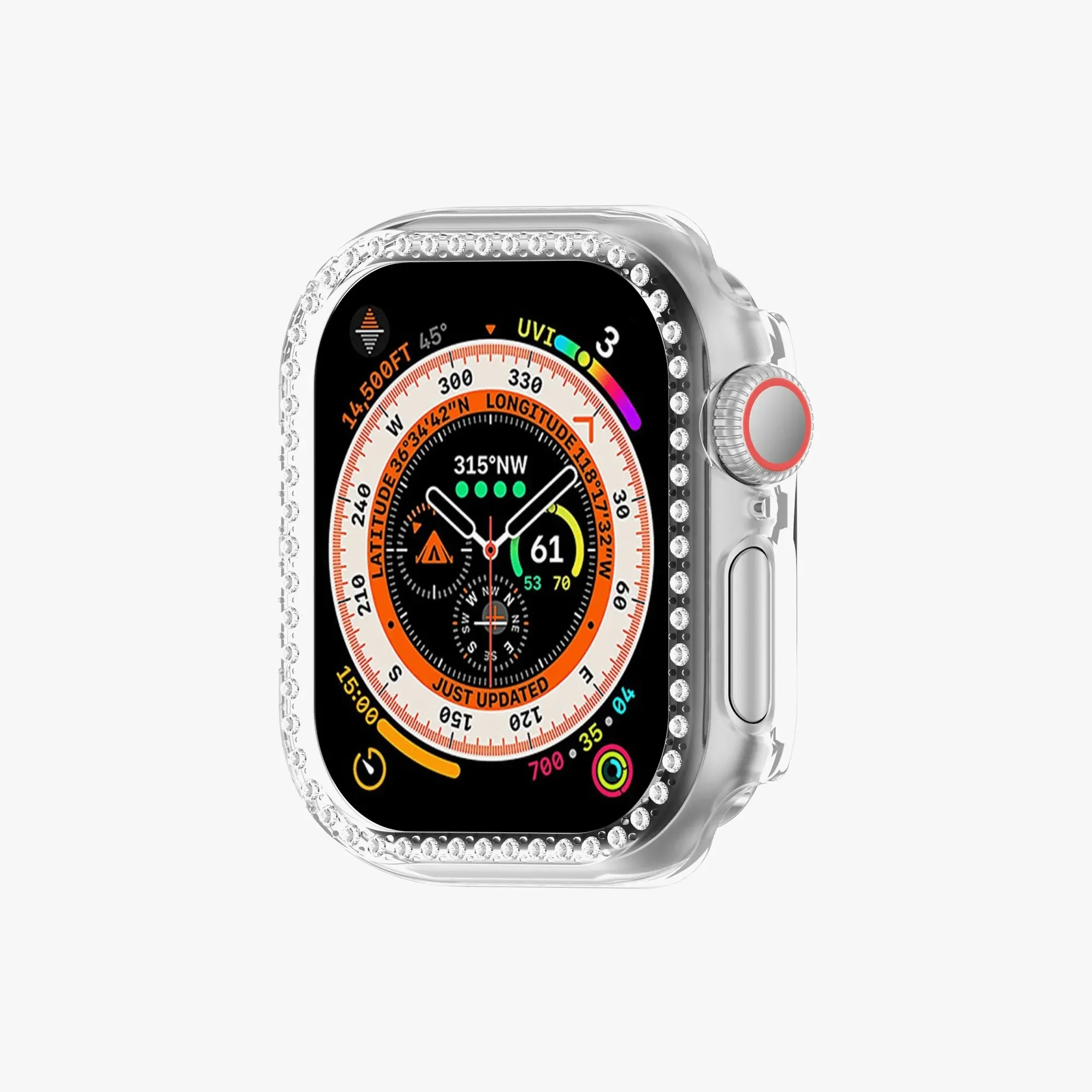 Apple Watch Diamond Plated Protective Hard Case - Clear