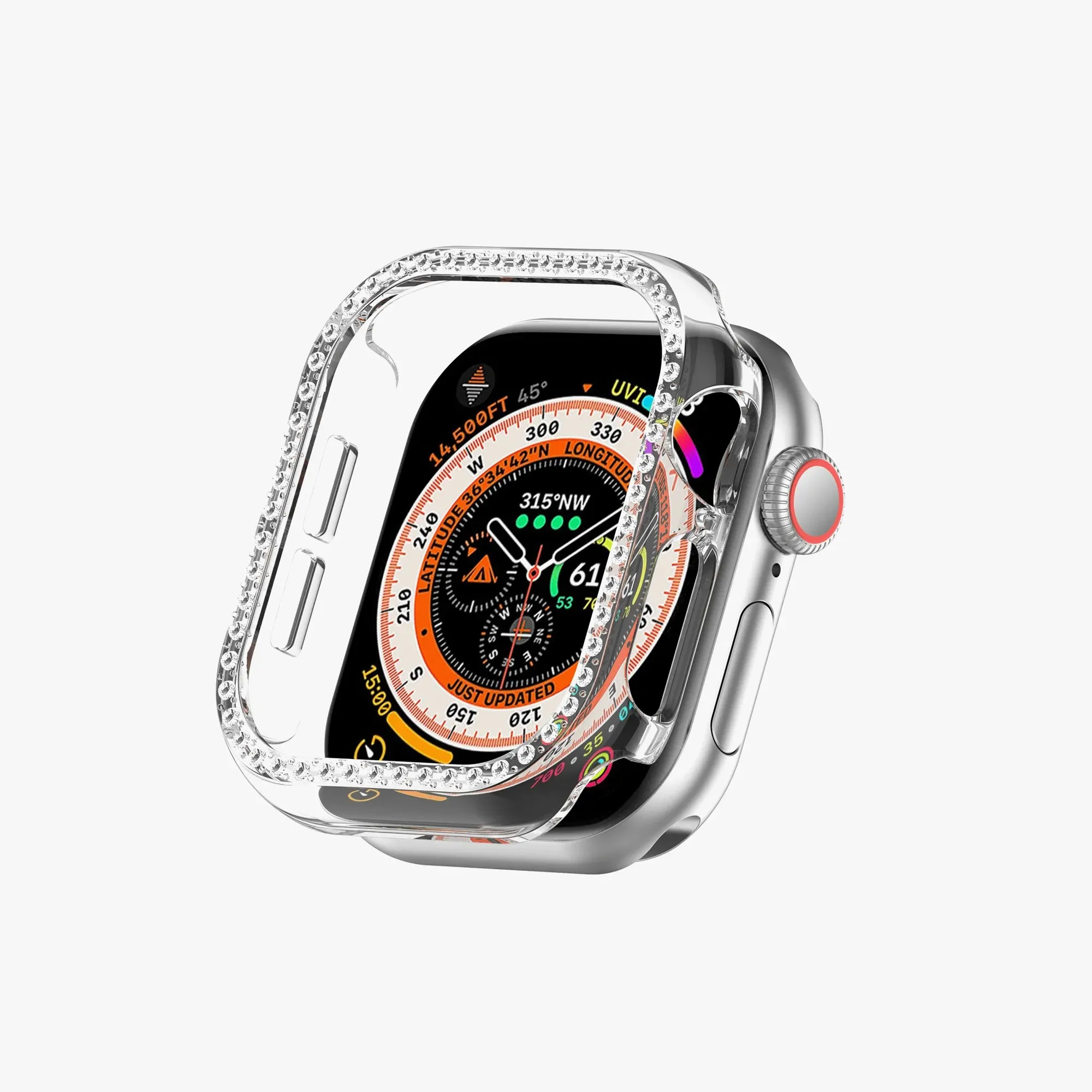 Apple Watch Diamond Plated Protective Hard Case - Clear