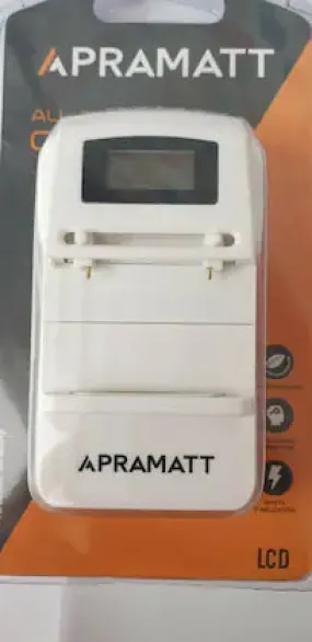 APRAMATT All in one universal charger for Camera, Mobile battery with LCD display