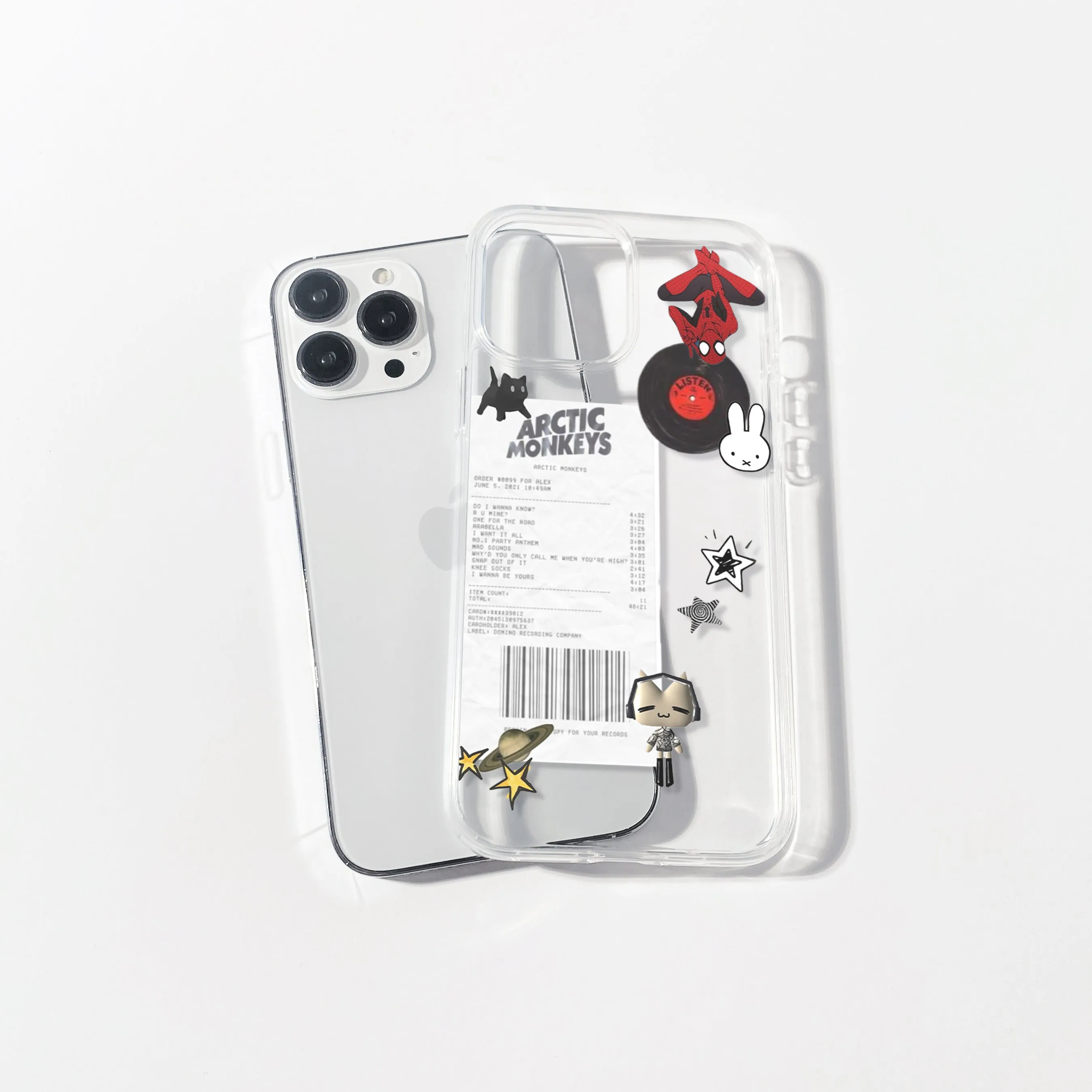 Arctic Monkeys Spider-Man Aesthetic Silicone Clear Case