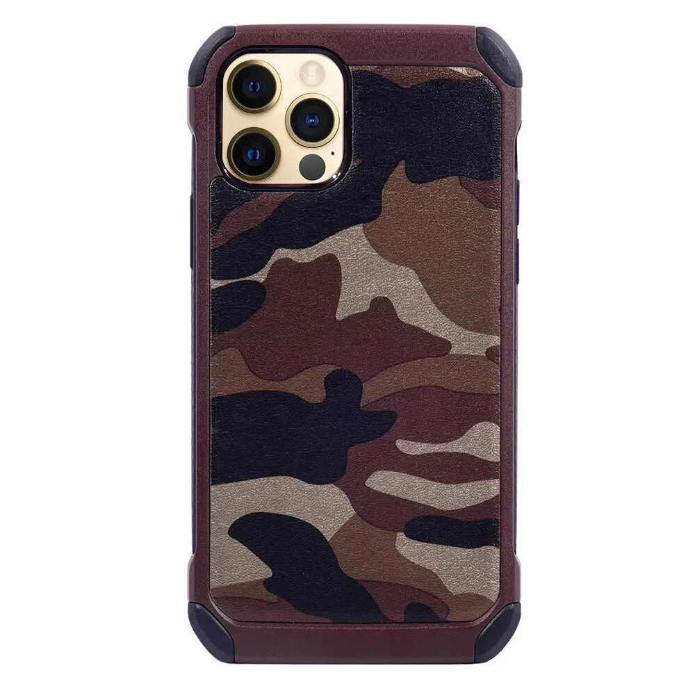 Army/Military Camouflage Silicone Soft TPU Shockproof Armor Case for iPhone