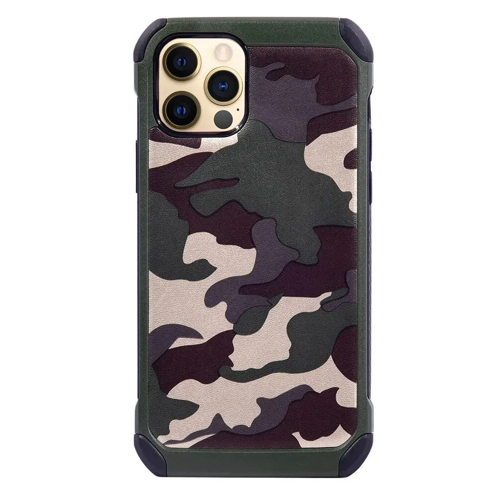 Army/Military Camouflage Silicone Soft TPU Shockproof Armor Case for iPhone