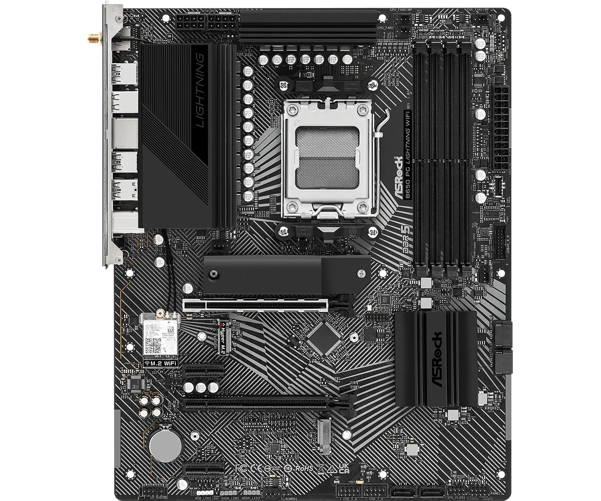 ASRock B650 PG Lightning WiFi DDR5,Socket AM5 ATX Motherboard