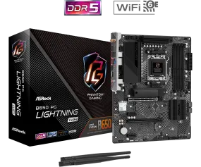 ASRock B650 PG Lightning WiFi DDR5,Socket AM5 ATX Motherboard