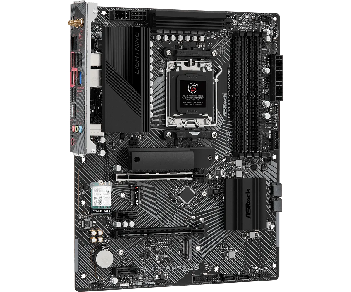 ASRock B650 PG Lightning WiFi DDR5,Socket AM5 ATX Motherboard