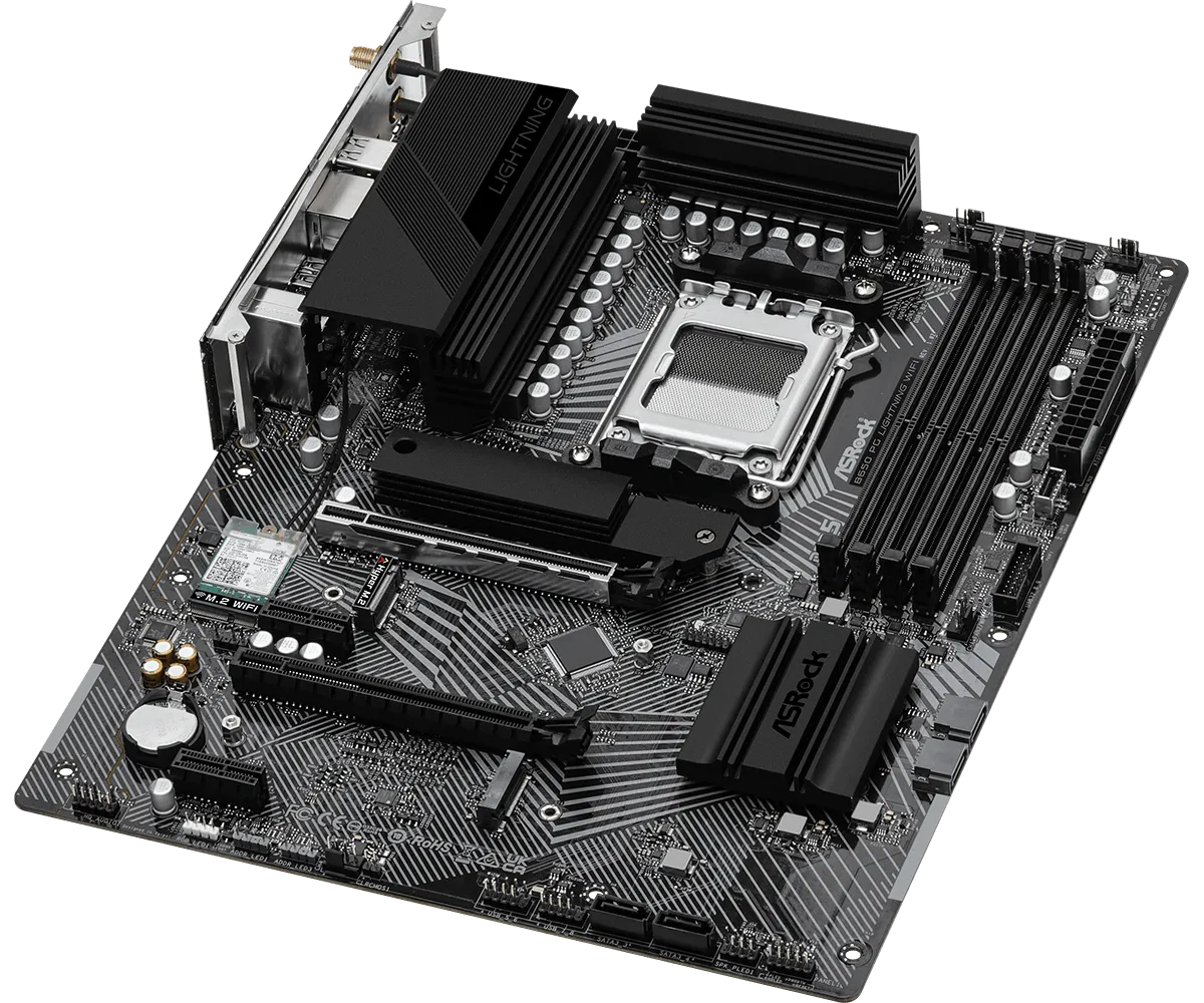 ASRock B650 PG Lightning WiFi DDR5,Socket AM5 ATX Motherboard