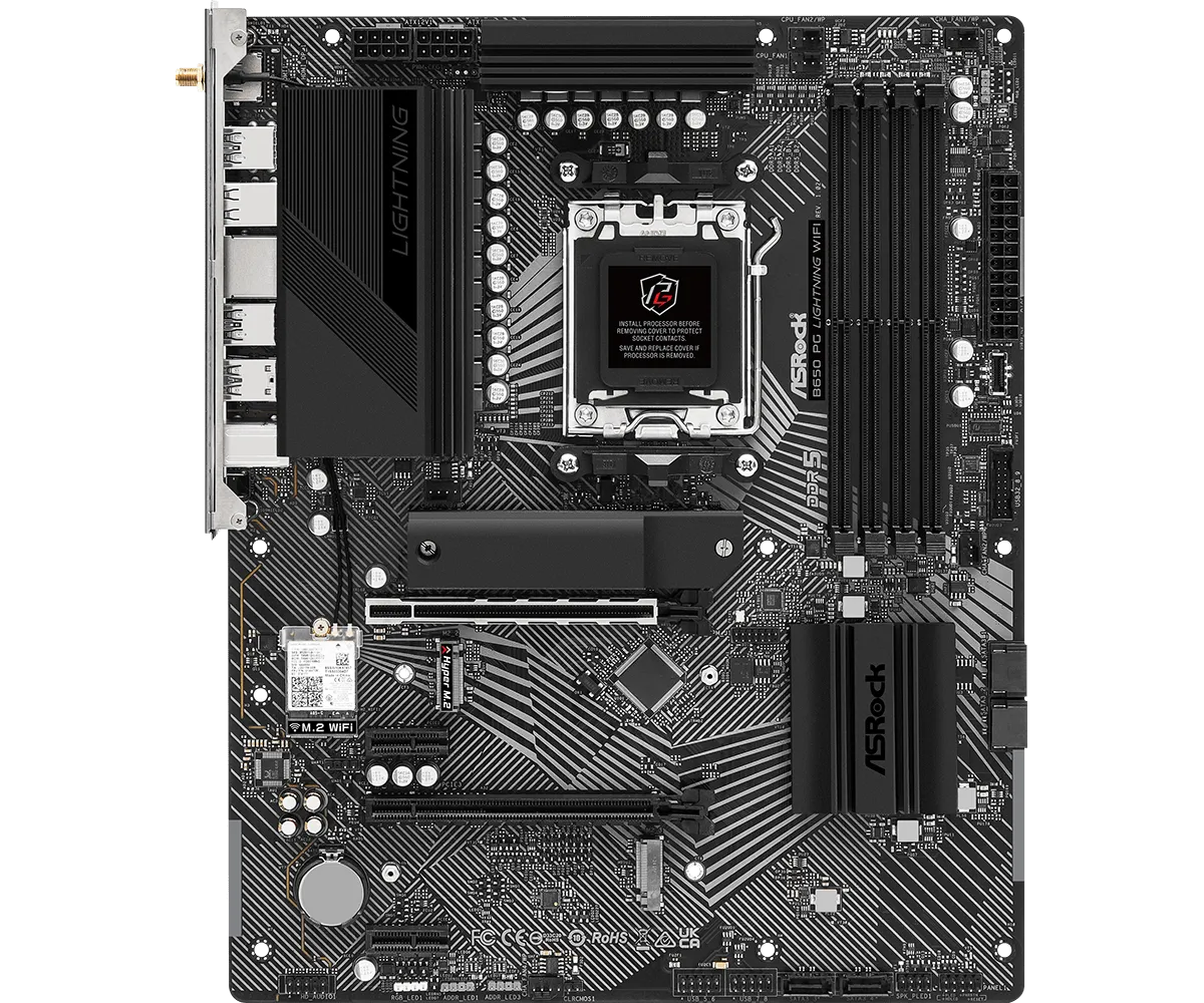 ASRock B650 PG Lightning WiFi DDR5,Socket AM5 ATX Motherboard