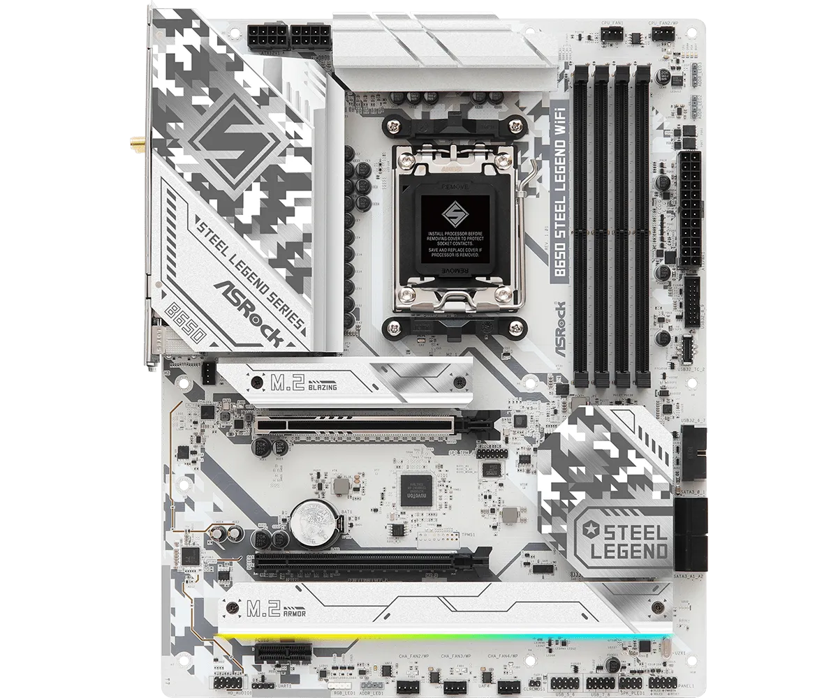 ASRock B650 Steel Legend WiFi DDR5,Socket AM5 ATX Motherboard