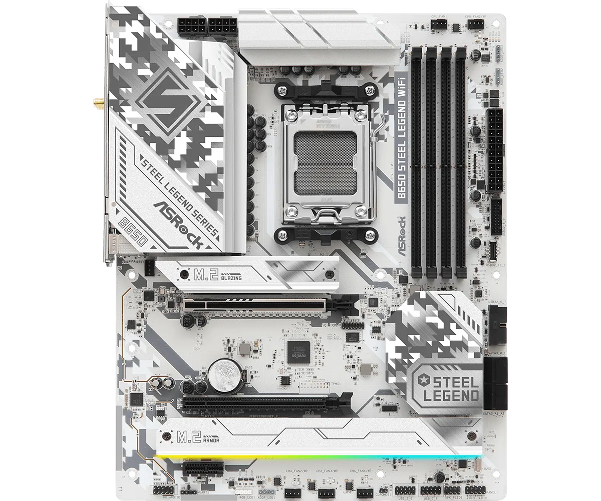 ASRock B650 Steel Legend WiFi DDR5,Socket AM5 ATX Motherboard