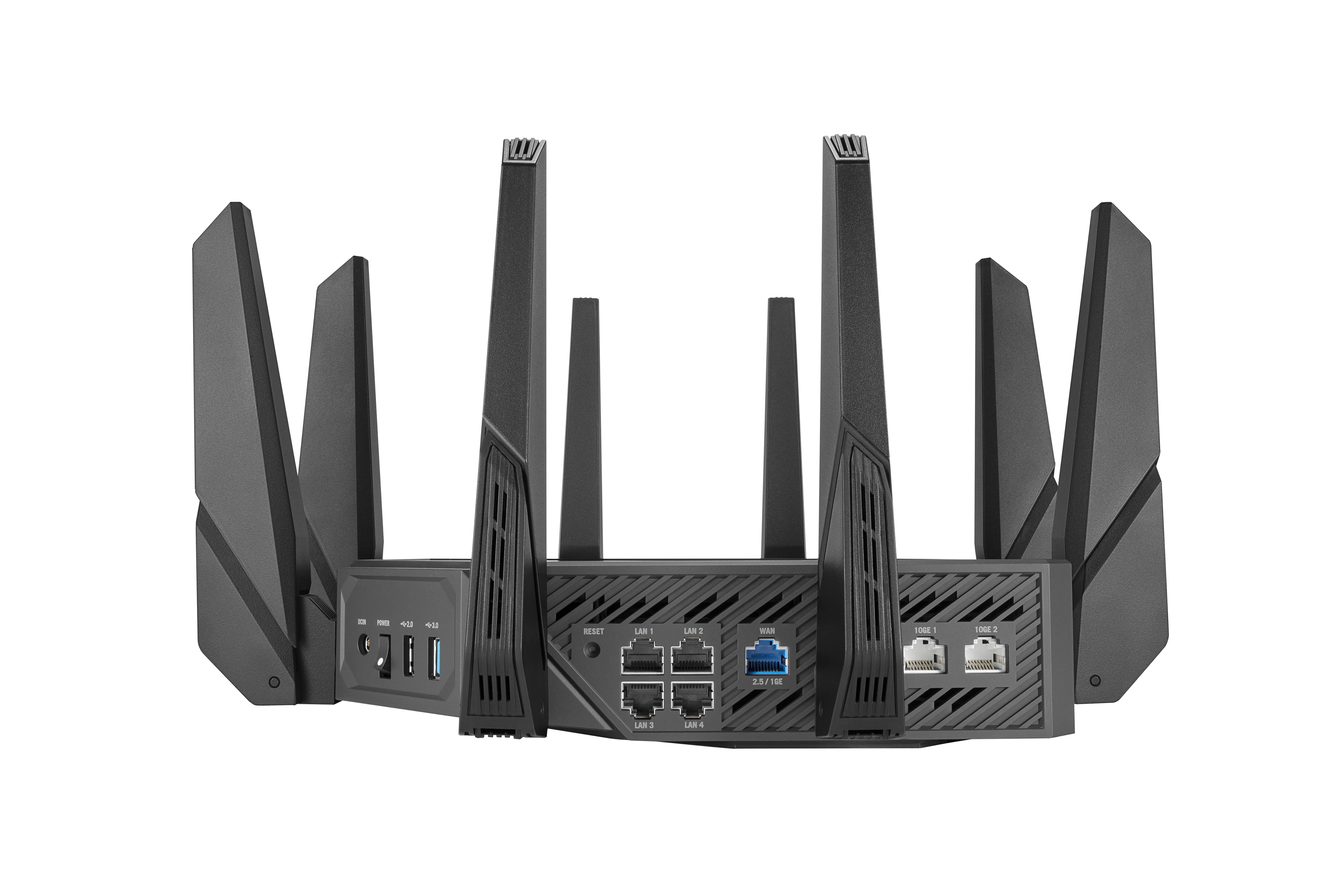 Asus Rog Rapture Gt-Axe16000 Wireless Router 10 Gigabit Ethernet Tri-Band (2.4 Ghz / 5 Ghz / 6 Ghz) Black