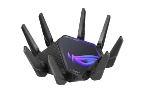 Asus Rog Rapture Gt-Axe16000 Wireless Router 10 Gigabit Ethernet Tri-Band (2.4 Ghz / 5 Ghz / 6 Ghz) Black