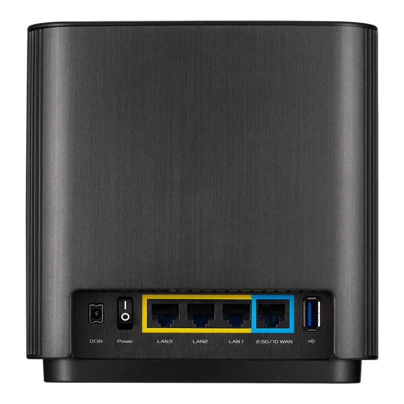 Asus Zenwifi Ax (Xt8) - Wi-Fi System (Router) - Up To 2,750 Sq.Ft - Mesh - Gige, 2.5 Gige - Wi-Fi 6 - Tri-Band