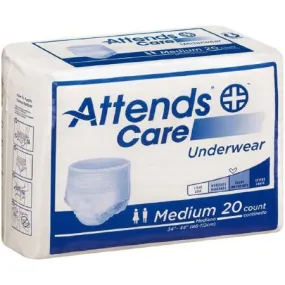 Attends Adult Absorbent Underwear Pull On Medium Disposable Moderate Absorbency, Case of 100