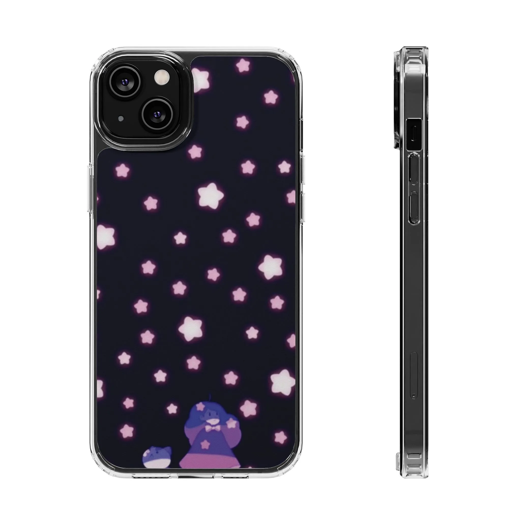 Bee & Puppycat Dancing Clear Phone Case, Protective Phone Cover