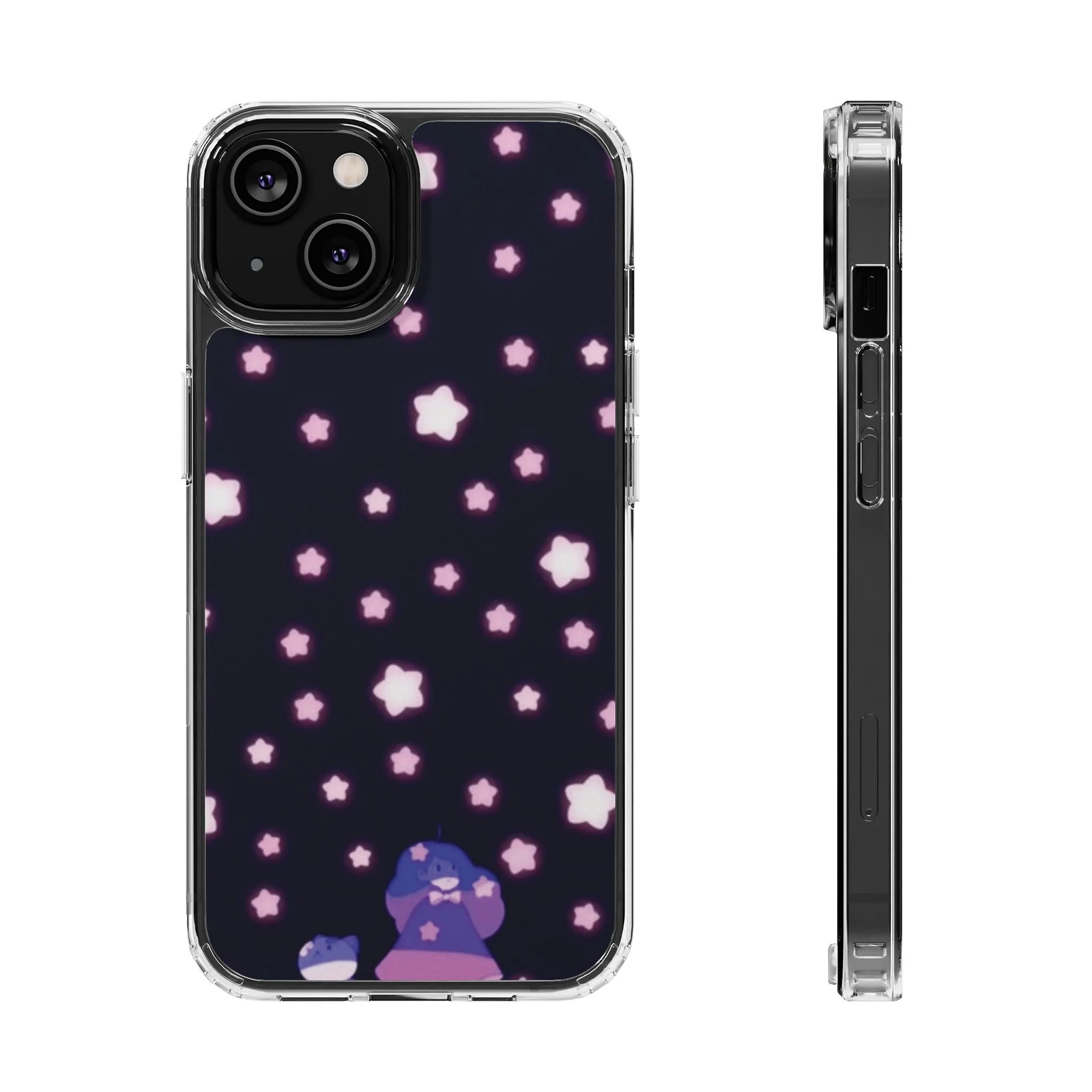 Bee & Puppycat Dancing Clear Phone Case, Protective Phone Cover