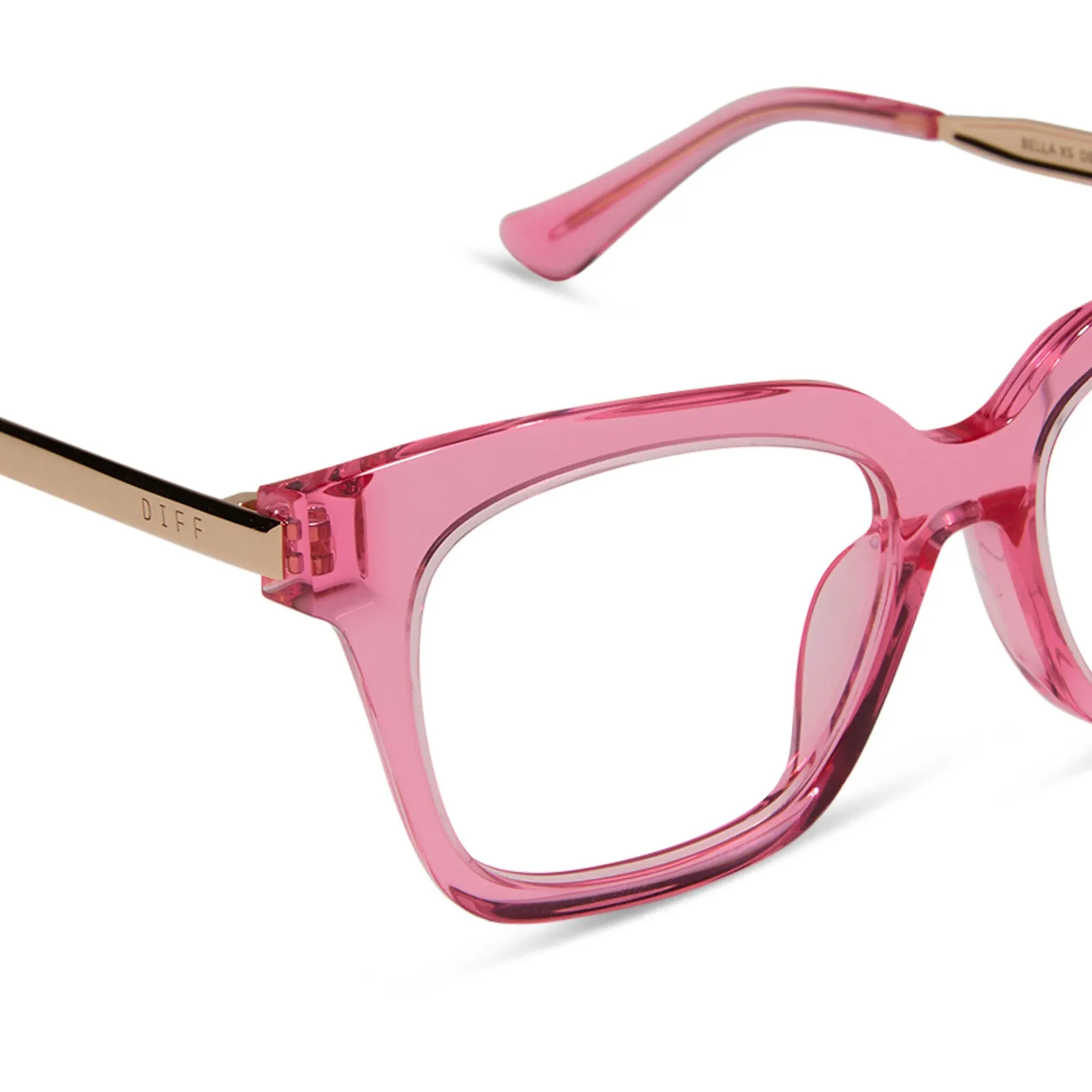 BELLA XS - CANDY PINK CRYSTAL   PRESCRIPTION GLASSES