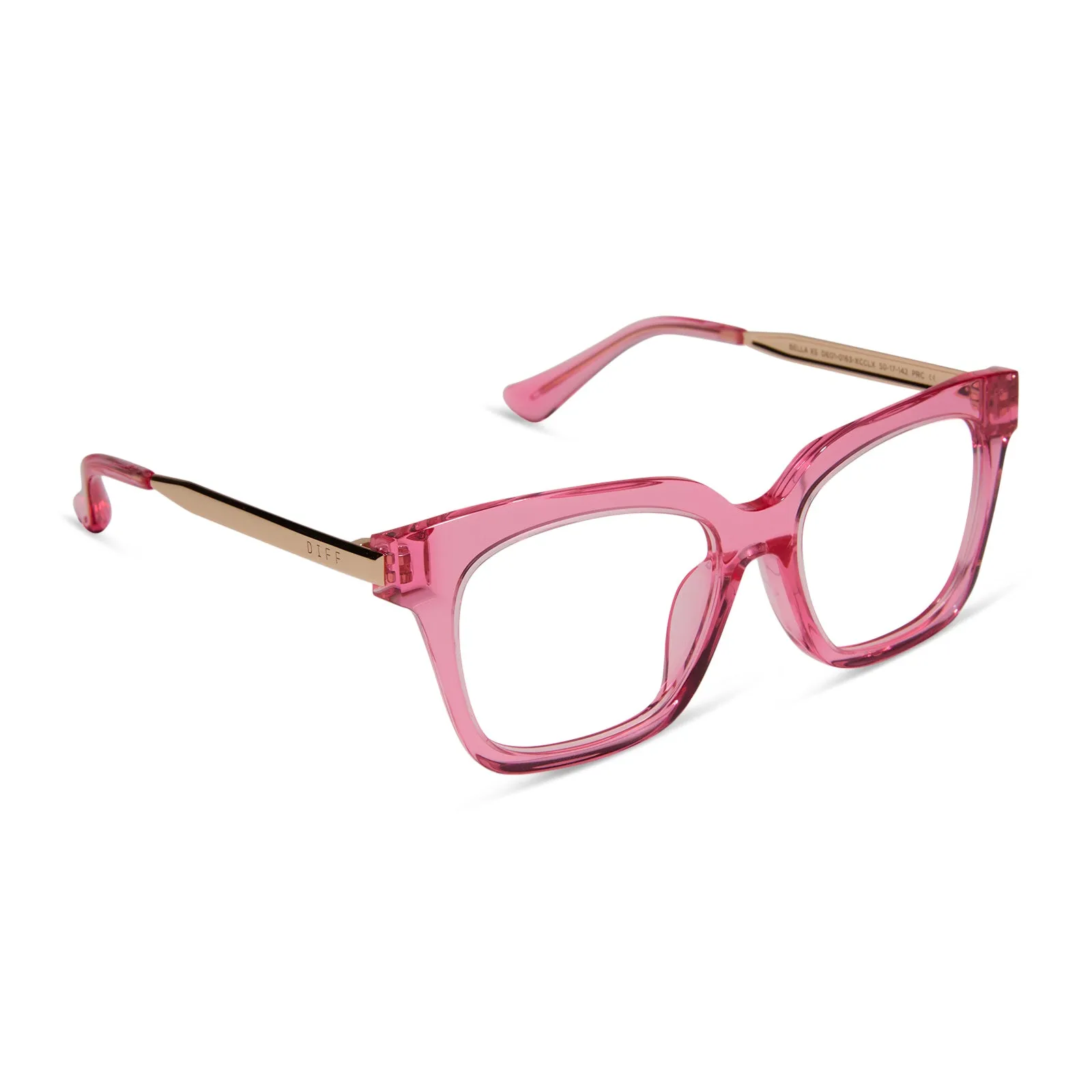 BELLA XS - CANDY PINK CRYSTAL   PRESCRIPTION GLASSES