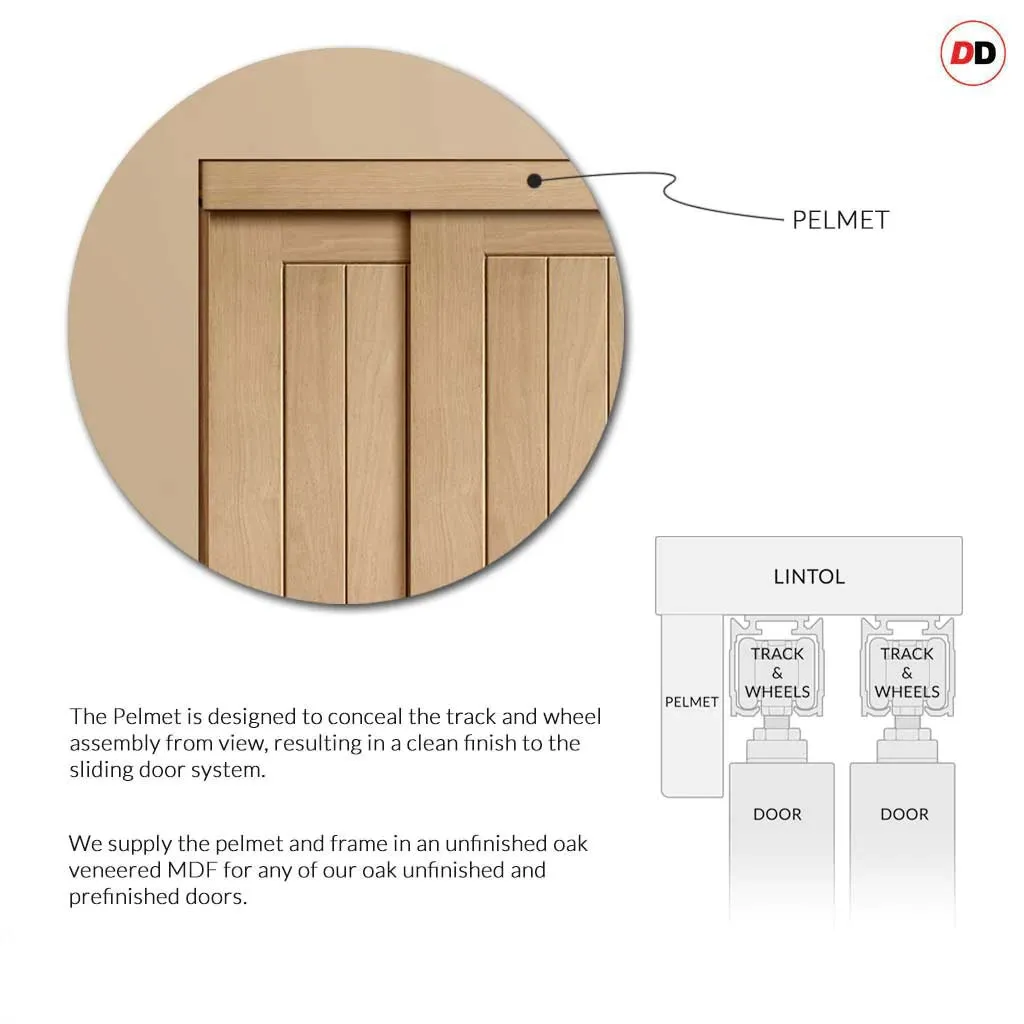 Bespoke Colonial Oak 6 Panel 2 Door Maximal Wardrobe and Frame Kit