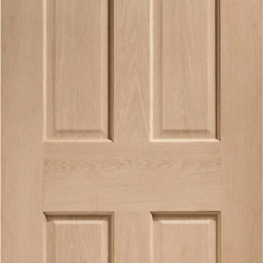 Bespoke Colonial Oak 6 Panel 4 Door Maximal Wardrobe and Frame Kit